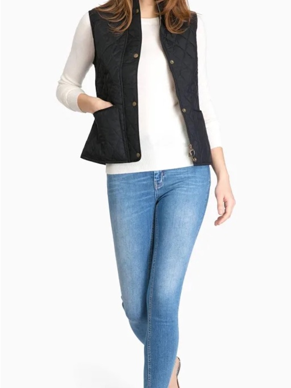 Barbour Black Liddesdale Quilted Gilet Vest US12 - Picture 8 of 8